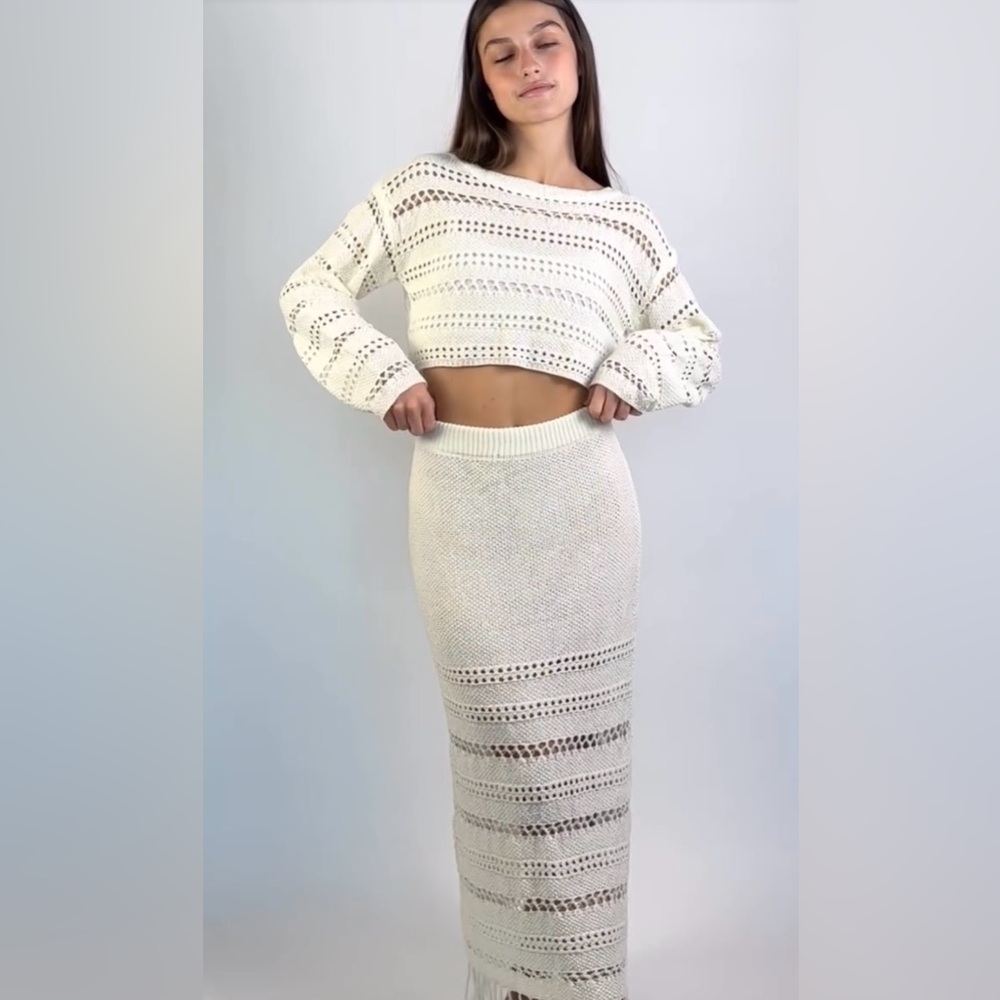 Knit Skirt Set